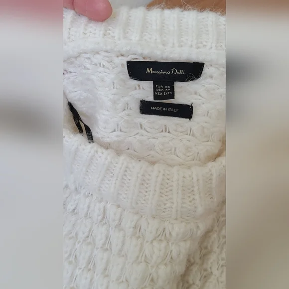 Cozy Cream/White Sweater - Picture 6 of 6